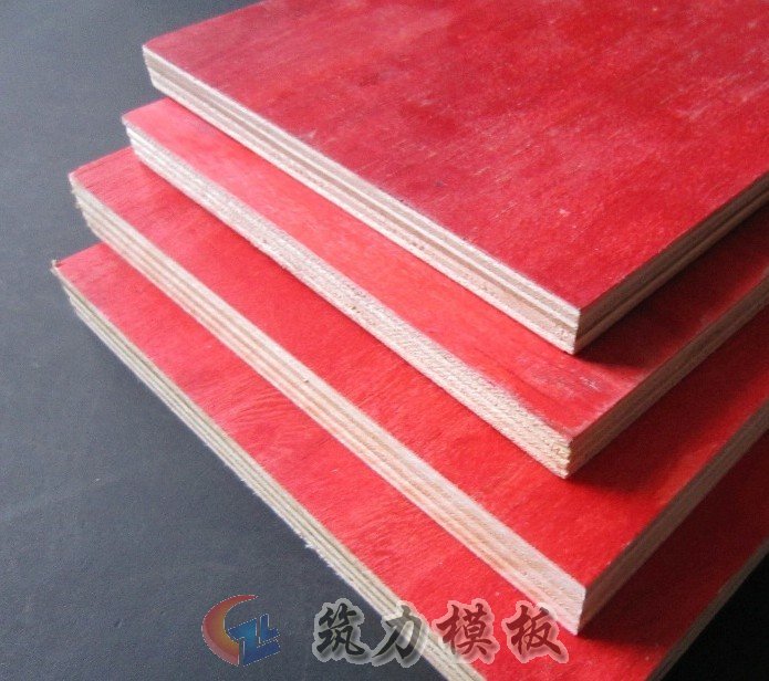普通红面建筑模板是建筑木模板的一种